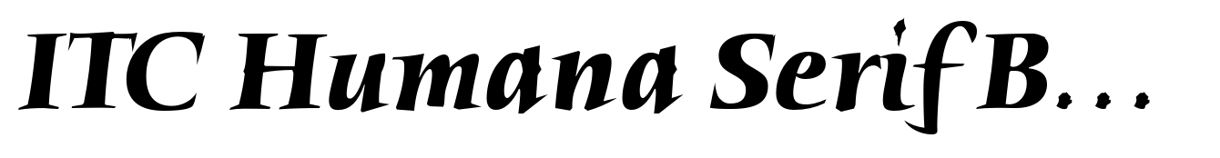 ITC Humana Serif Bold Italic
